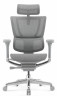 Кресло FALTO IOO-E2 ELITE( Серый каркас/сетка T-168-B2 Natural Mesh светло серый/крестовина металл)